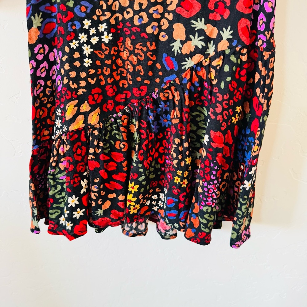 Farm Rio Wild Flower Puff Sleeve Dress - Picture 7 of 12